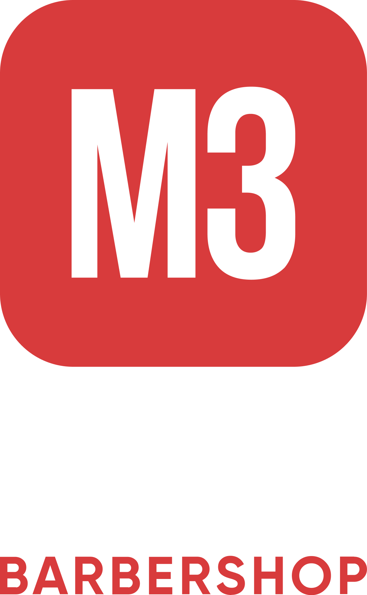 M3 Barbershop vertical lockup